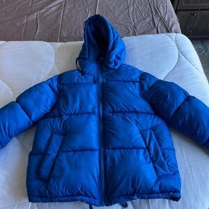 H&M Electric Blue Puffer Jacket